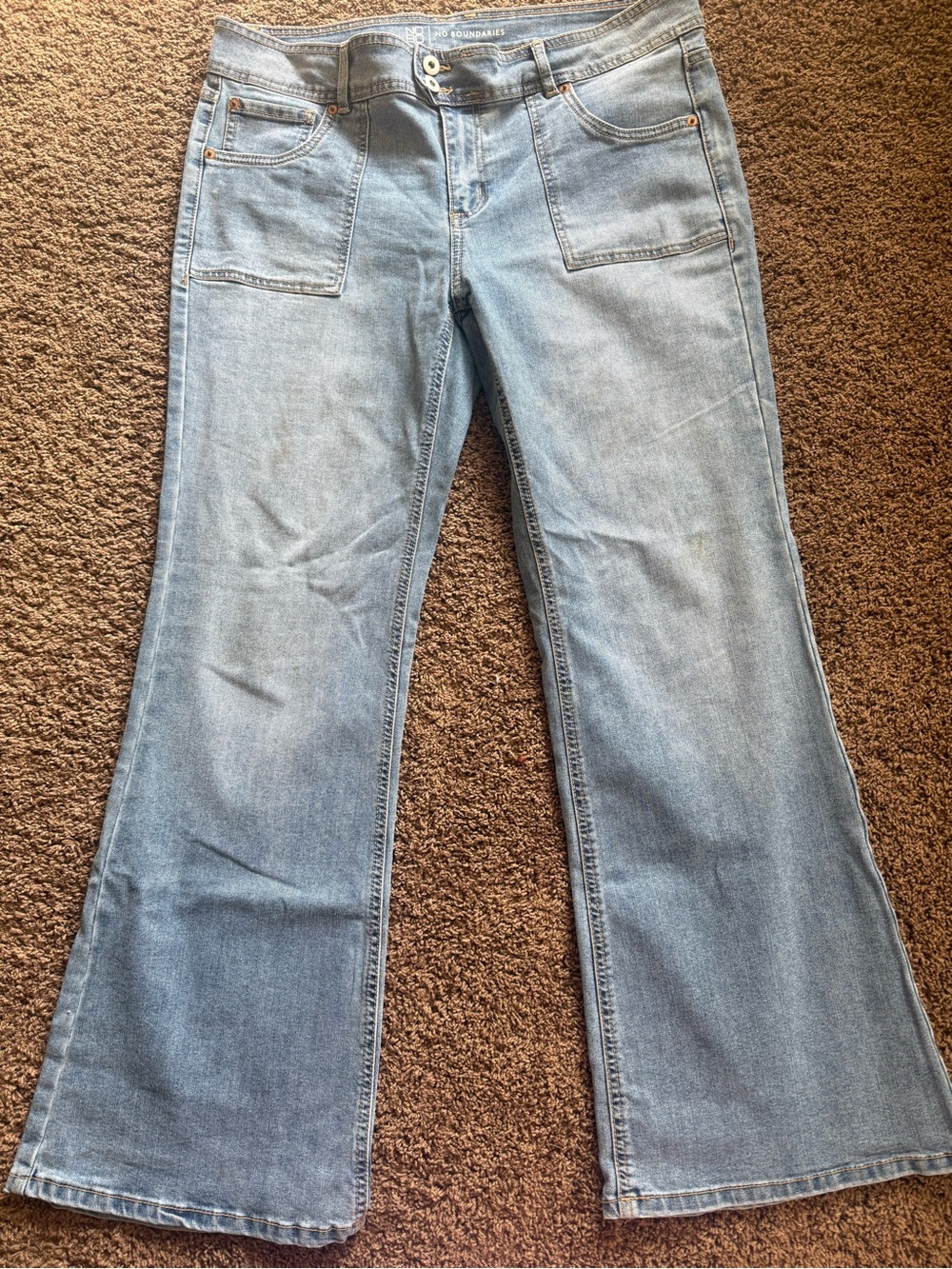 No Boundaries Light Blue Flare Jeans